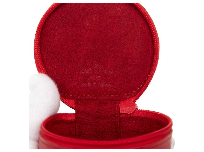 Louis Vuitton Red Epi Ecrin Bijoux Travel Jewelry Case Vermelho - vista 5