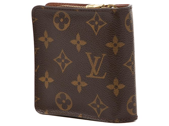 Portefeuille Compact Zip Monogram Marron Louis Vuitton - vue 2