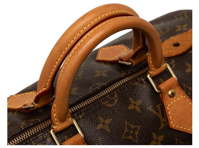 Louis Vuitton Brown Monogram Speedy 35 Castaño - vista 7