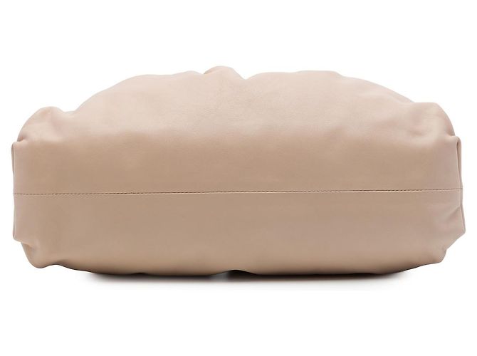 Bottega Veneta The Pouch in lambskin marrone Beige - vista 3