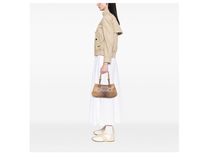 Borsa Bottega Veneta Small Nappa Gradient Intrecciato Beige - vista 6