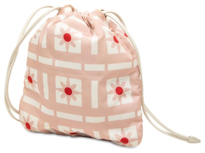 Miu Miu Beuteltasche aus rosa Nylon mit Blumenprint Pink - Ansicht 2