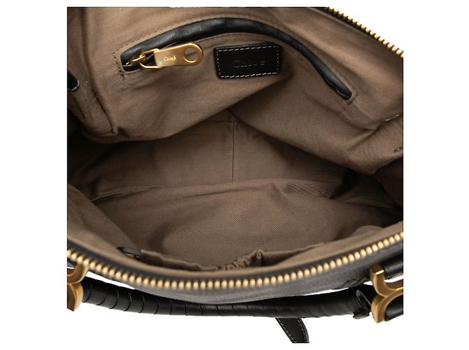 Chloé Black Medium Grained Leather Marcie Satchel - view 4