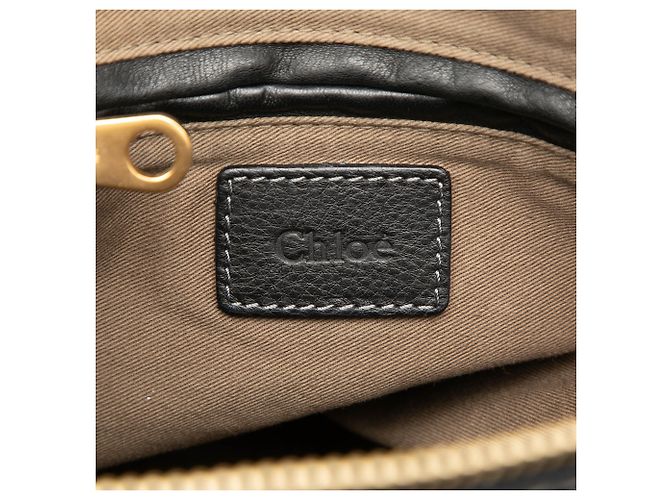 Chloé Black Medium Grained Leather Marcie Satchel - view 5