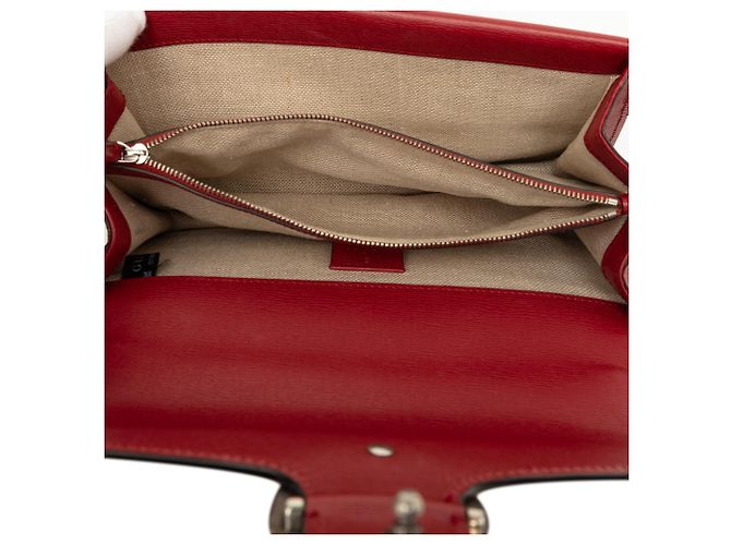 Borsa a tracolla Gucci Dionysus Blooms in pelle di vitello rossa Medium Rosso - vista 4
