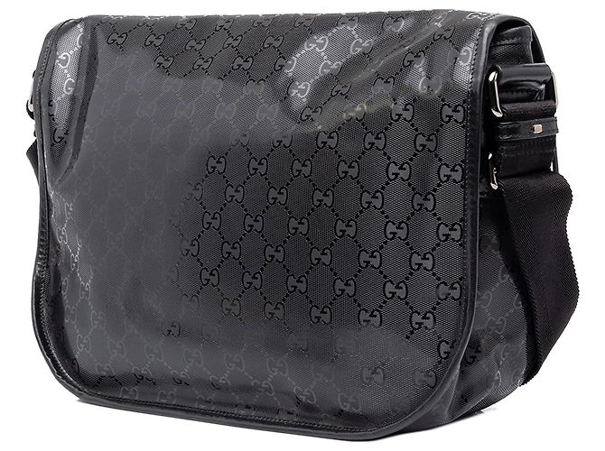 Gucci Borsa a Tracolla Stampata GG Nera Nero - vue 2