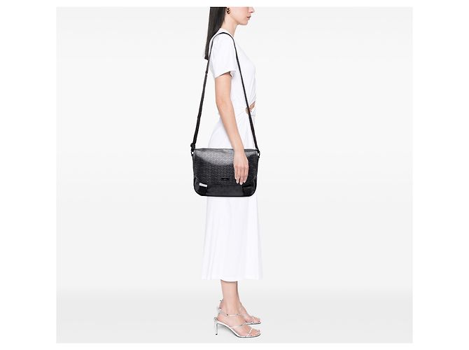 Gucci Borsa a Tracolla Stampata GG Nera Nero - vue 6