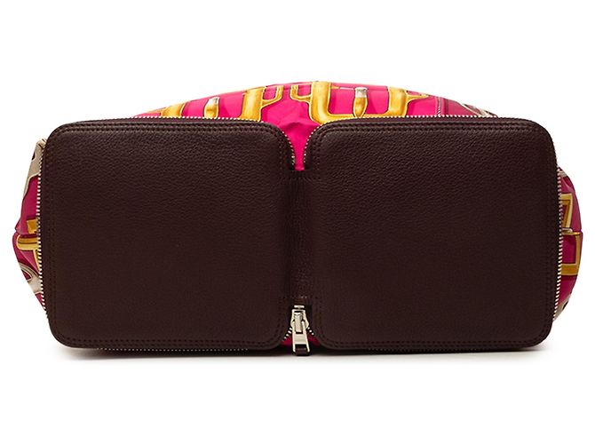Hermès Pink Bouclerie D Attelage Silky Pop Tote Rosa - vista 3