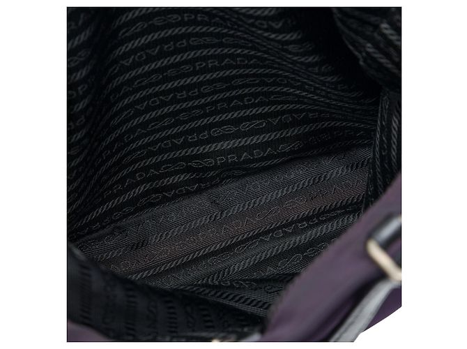 Sac Tote Prada en Tessuto Violet - vue 4