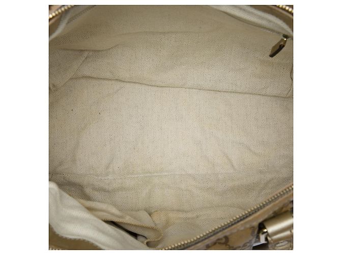 Borsa Gucci Gold Guccissima Sukey Satchel D'oro - vista 4