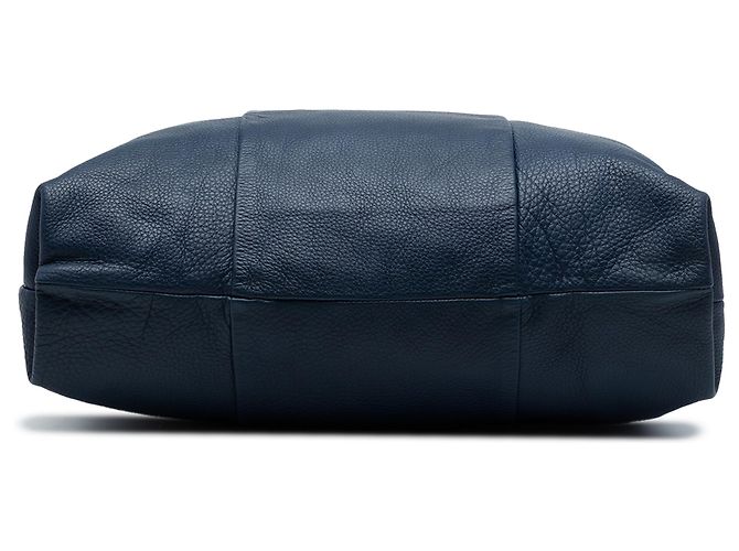 Prada Blue Vitello Daino Shopper Tote Dark blue - view 3