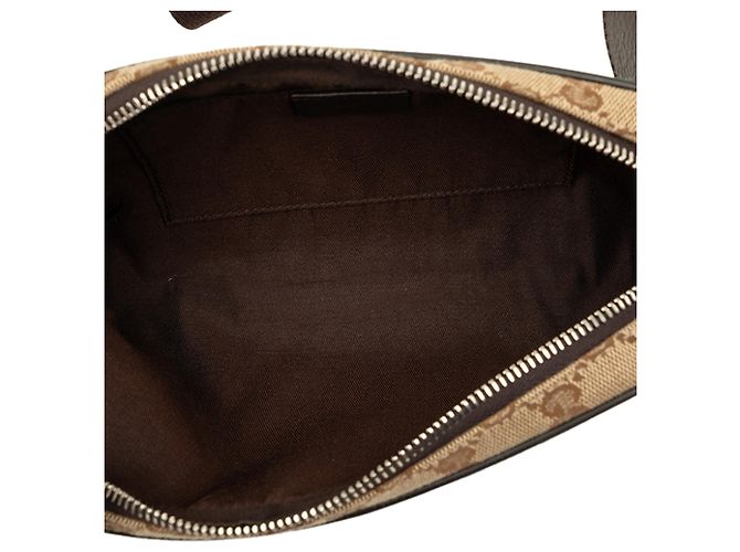 Borsa a cintura Gucci in tela GG beige - vista 4