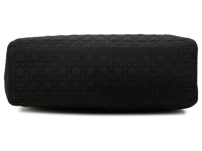 Autre Marque Dior Black Large Nylon Microcannage Lady Dior Preto - vista 3