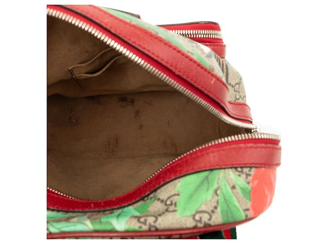 Gucci Beige Small GG Supreme Web Tian Rucksack - Ansicht 4