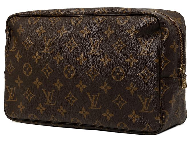 Louis Vuitton Brown Monogram Trousse Toilette 28 Castaño - vista 2