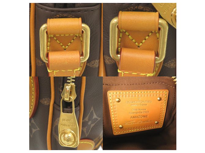 Bolsa de Ombro Louis Vuitton Amazon Monogram Marrom Monograma - vista 10