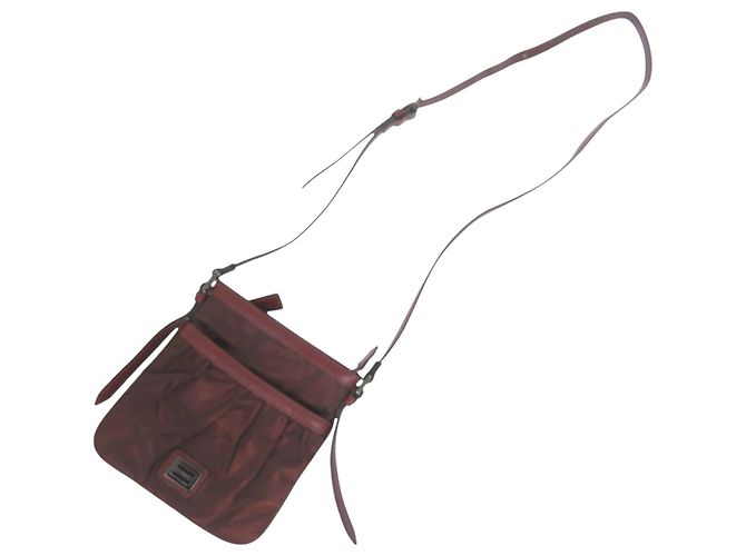 Burberry Schultertasche Check-Muster Bordeaux - Ansicht 4