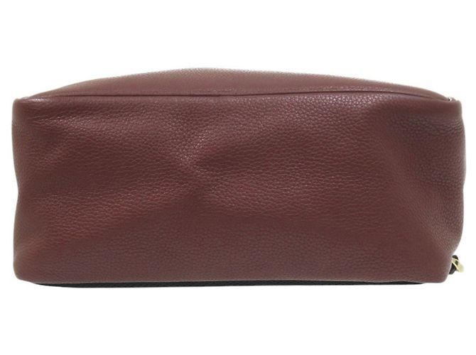 Salvatore Ferragamo Gancini Leder-Rucksack Bordeaux - Ansicht 4