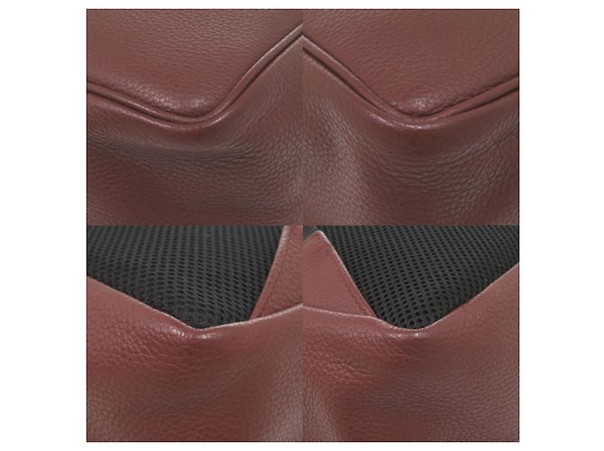 Salvatore Ferragamo Gancini Leder-Rucksack Bordeaux - Ansicht 5