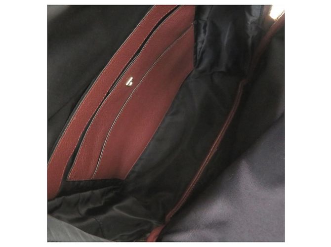 Salvatore Ferragamo Gancini Leder-Rucksack Bordeaux - Ansicht 6