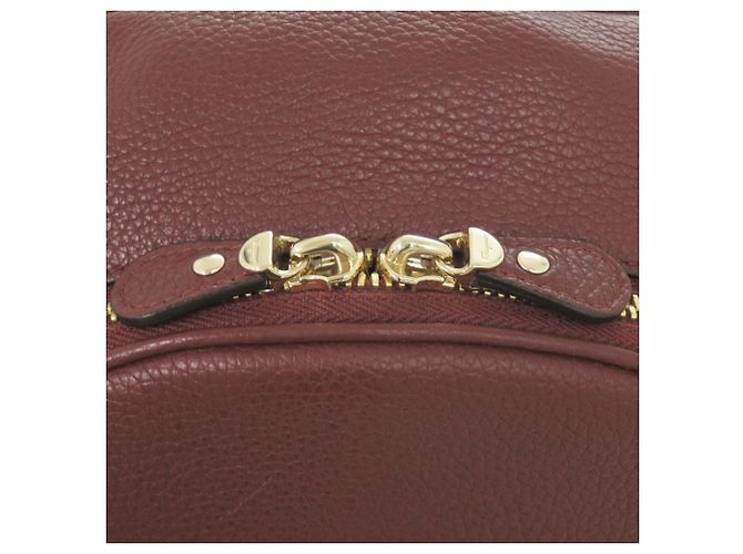 Salvatore Ferragamo Gancini Leder-Rucksack Bordeaux - Ansicht 9