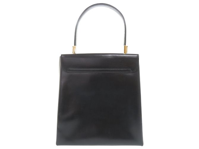 Borsa in pelle Gancini Salvatore Ferragamo Nero - vista 2