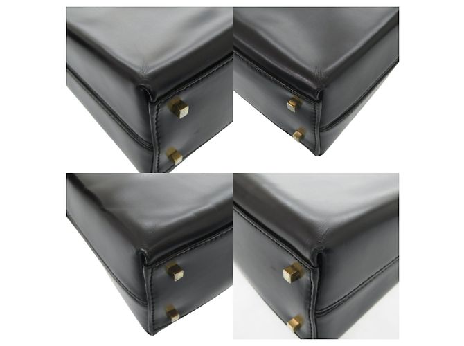 Borsa in pelle Gancini Salvatore Ferragamo Nero - vista 3