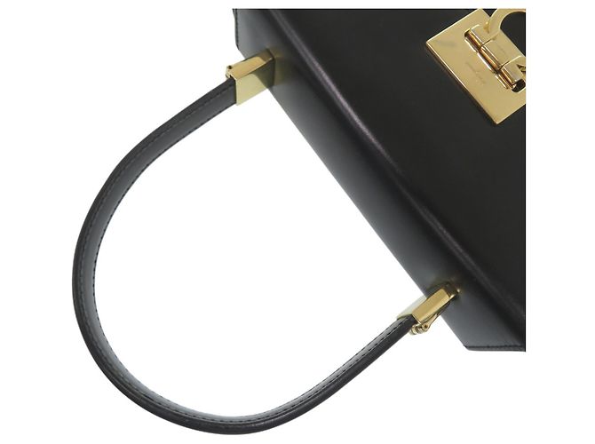 Borsa in pelle Gancini Salvatore Ferragamo Nero - vista 5