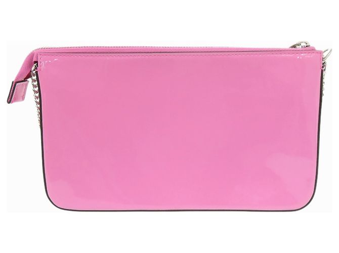 Borsa a tracolla con catena Christian Louboutin LOUBILA in rosa - vista 3
