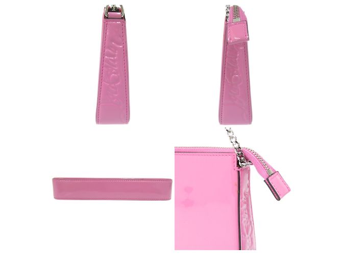 Borsa a tracolla con catena Christian Louboutin LOUBILA in rosa - vista 6