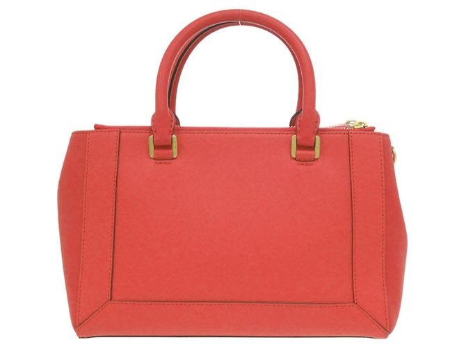 Bolso de mano MCM 2-Way Logo Leather Red Roja - vista 2