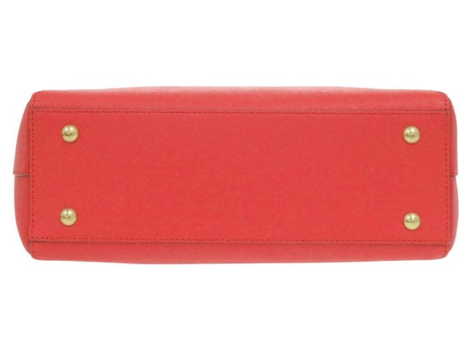Bolso de mano MCM 2-Way Logo Leather Red Roja - vista 3