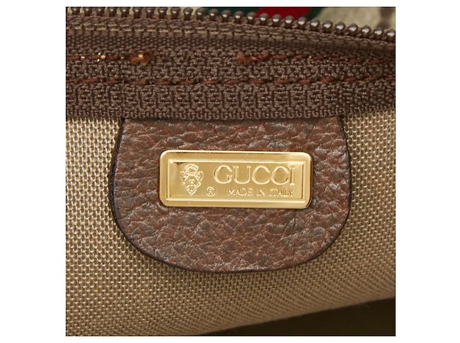 Borsa Boston Gucci GG Supreme Sherry Line Beige - vista 10
