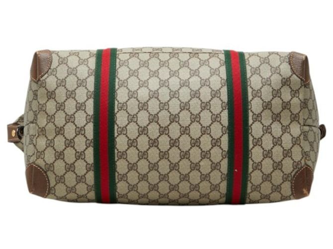 Borsa Boston Gucci GG Supreme Sherry Line Beige - vista 3