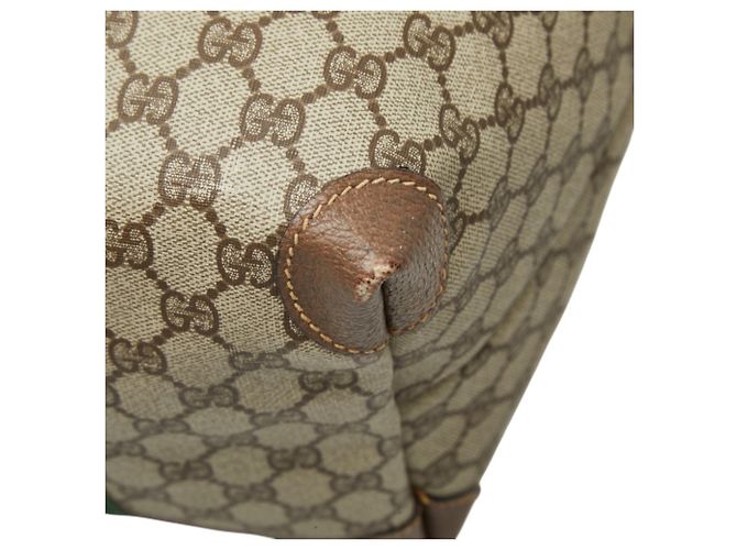 Borsa Boston Gucci GG Supreme Sherry Line Beige - vista 4