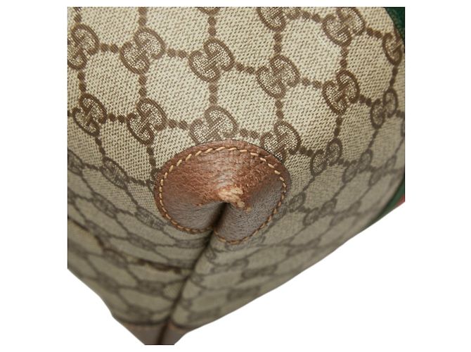 Borsa Boston Gucci GG Supreme Sherry Line Beige - vista 5