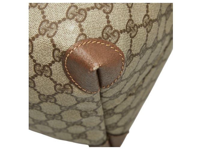 Borsa Boston Gucci GG Supreme Sherry Line Beige - vista 6