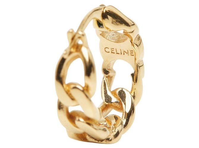 Céline Brincos de argola Celine Triomphe Gourmet Small Dourado - vista 4