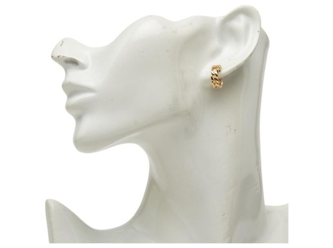 Céline Brincos de argola Celine Triomphe Gourmet Small Dourado - vista 5