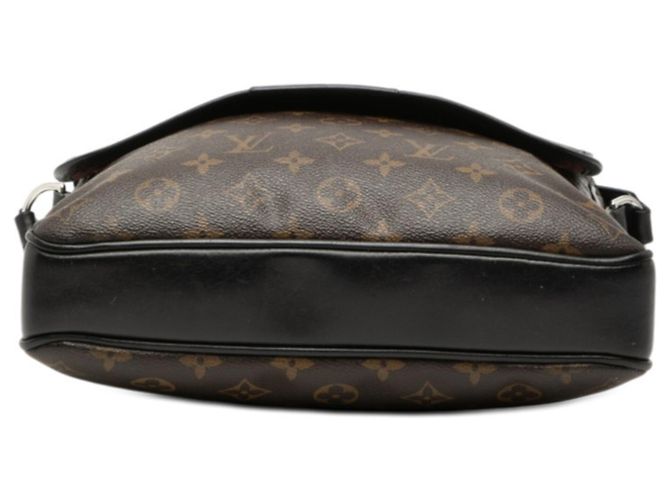 Bolso bandolera Louis Vuitton Monogram Macassar Bass MM Castaño - vista 3