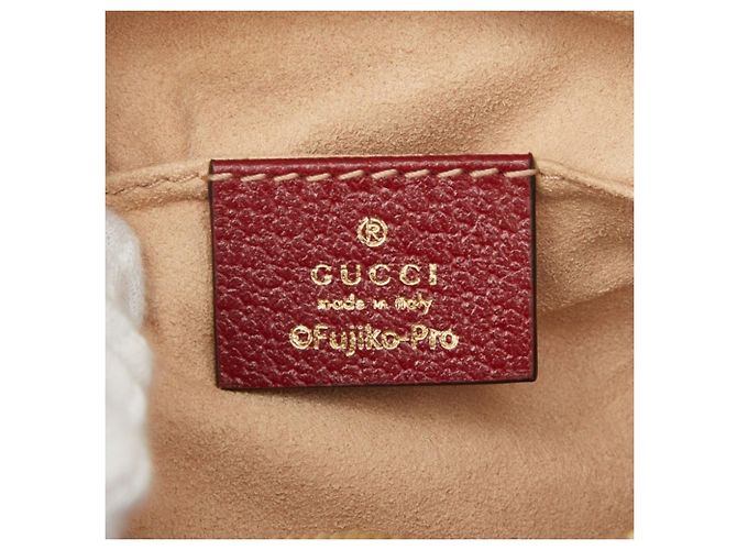 Borsa a tracolla Mini GG Supreme Gucci x Doraemon Marrone Bordò - vista 7