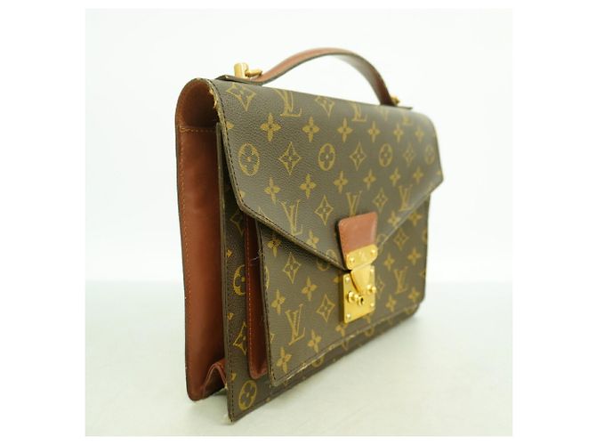 Bolsa Louis Vuitton Monogram Monceau 28 Marrom - vista 2