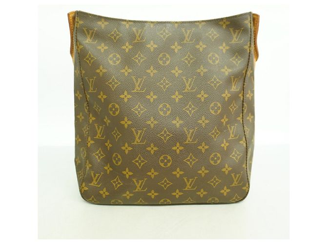 Sac à épaule Louis Vuitton Monogram Looping GM Marron - vue 10