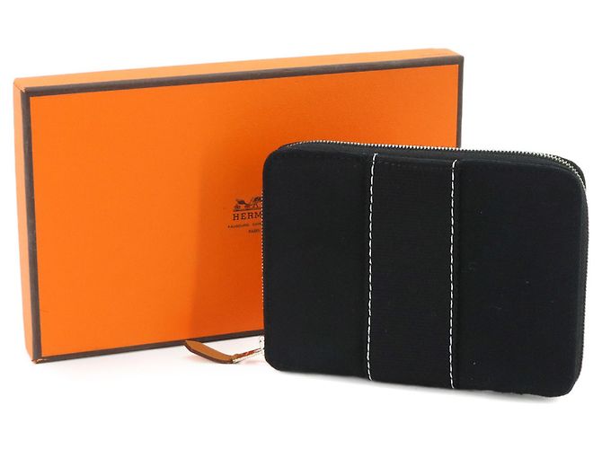 Hermès Cartera bi-fold redonda Hermes Deauville Purse PM Negro - vista 2