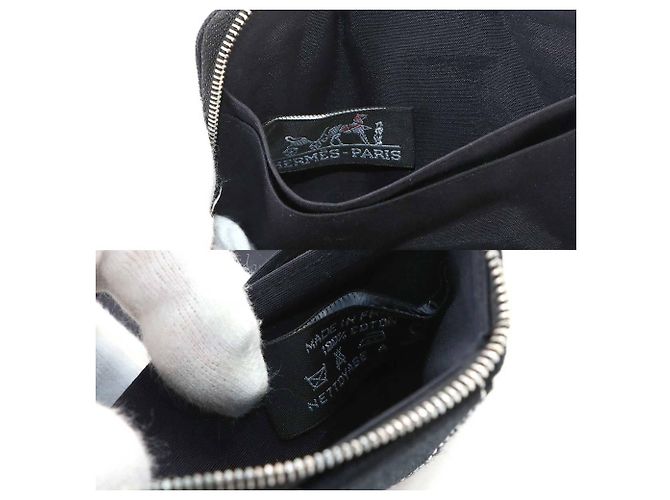Hermès Cartera bi-fold redonda Hermes Deauville Purse PM Negro - vista 8