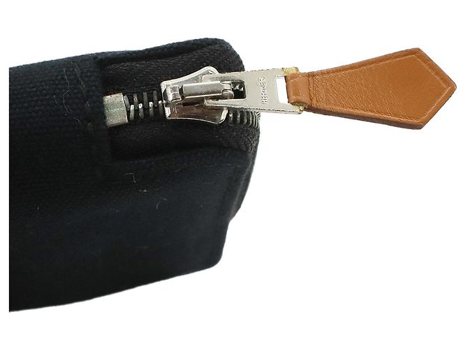 Hermès Cartera bi-fold redonda Hermes Deauville Purse PM Negro - vista 9