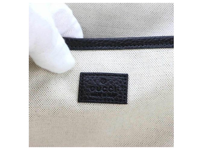 Bolso de Mano Gucci Jumbo GG Document Case Negro - vista 7