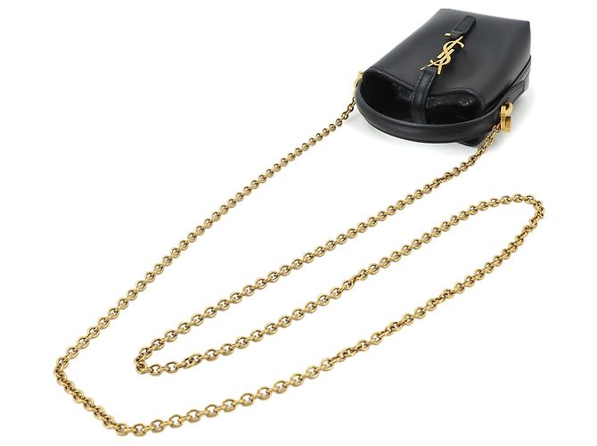 Autre Marque Saint Laurent LE37 Micro 2-way Schulter- und Handtasche Schwarz - Ansicht 6
