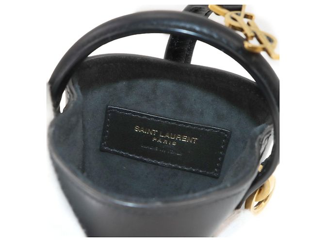 Autre Marque Saint Laurent LE37 Micro 2-way Schulter- und Handtasche Schwarz - Ansicht 8