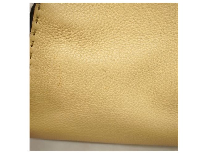Borsa a mano Fendi Selleria Peekaboo Essentially in pelle Beige - vista 10